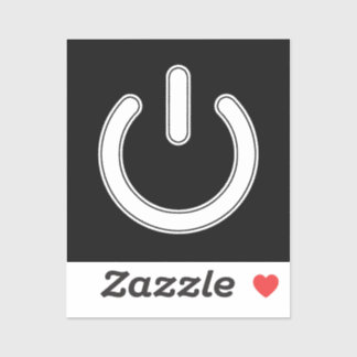 Energie Symbool (Zwart en Wit) Sticker