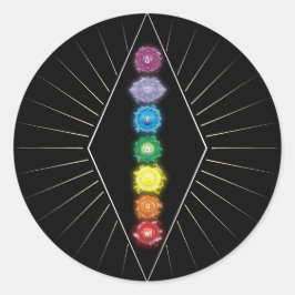 Energie van Chakras Ronde Sticker