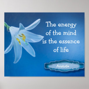 Energie van de Mind Aristoteles Quote Poster