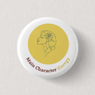 energie van het hoofdpersonage ronde button 3,2 cm