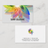 Energie | Zonne-energie | Digitale Bloem Visitekaartje (Voorkant / Achterkant)