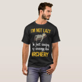 Energiebesparend boogschieten pijl pijl pijl boog t-shirt (Voorkant volledig)