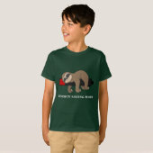Energiebesparende modus | Funny Sloth gepersonalis T-shirt (Voorkant volledig)