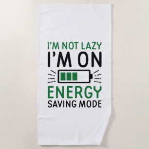 Energiebesparende modus strandlaken