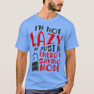 Energiebesparende modus t-shirt