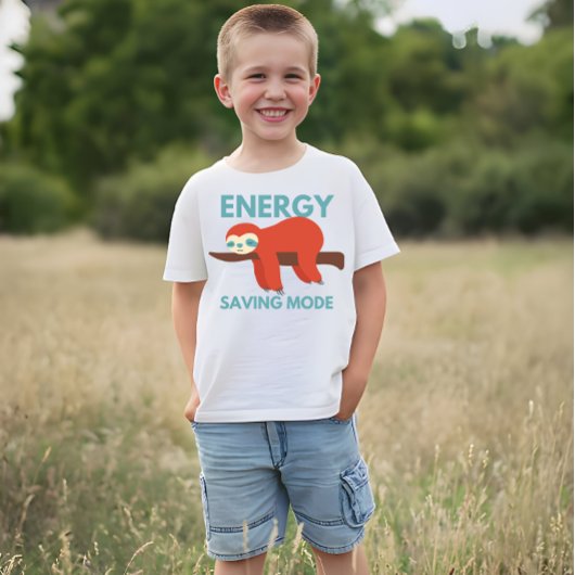 Energiebesparende modus t-shirt
