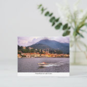 Energieboot op het Comomeer Briefkaart (Staand voorkant)