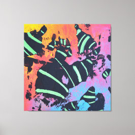 Energiecode 1E23 - Opgespannen Canvasprint Canvas Afdruk