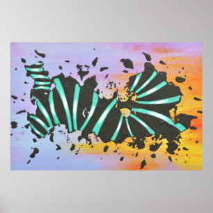 Energiecode Abstract Hedendaagse Muur Kunst Poster