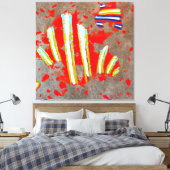 Energiecode o2324 - canvasprint canvas afdruk (Insitu (Slaapkamer))