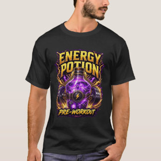Energiedrankje Pre-workout Gamen Fitness Grafisch T-shirt