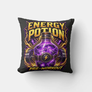 Energiedrankje Pre-workout Gaming Fitness Grafisch Kussen