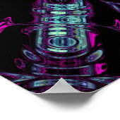 Energiegenerator (kleurrijk abstract patroon) v2 poster (Hoek)