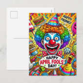 energieke April Fools’ Day kaart (Voorkant / Achterkant)