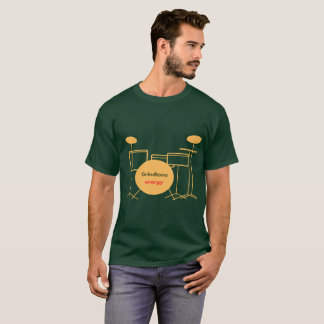 Energieke Drumstel Grafische Uitbarsting VOOR T-SH T-shirt