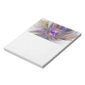 Energieke, kleurrijke abstracte fractale kunst blo notitieblok (Gedraaid)