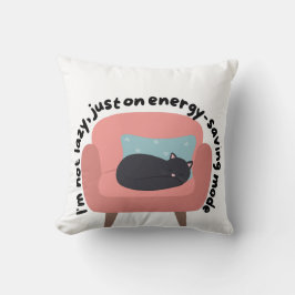 Energiespaarstand Cat Design - Gezellig & Relatabl Kussen