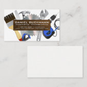 Energietools | houten plank visitekaartje (Voorkant / Achterkant)