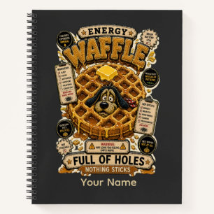 Energiewafels vol gaten Grappige spreadsheet  Notitieboek
