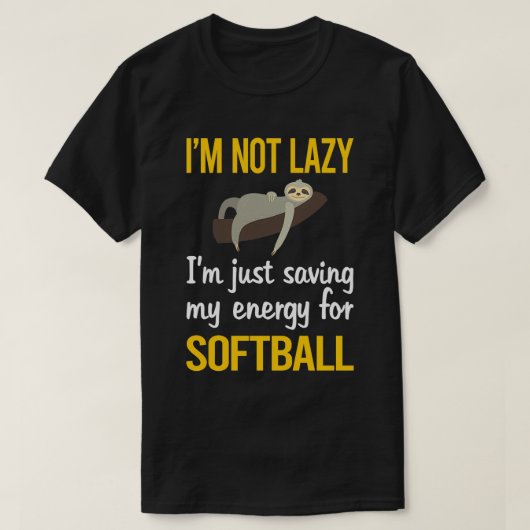 Energiezuinige softball opslaan t-shirt (Design voorkant)