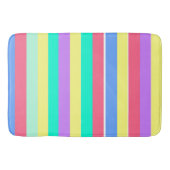 Energizing Spring Pastel Stripes Badmat (Voorkant)
