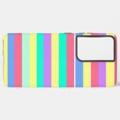 Energizing Spring Pastel Stripes Samsung Galaxy Hoesje (Linkerkant)