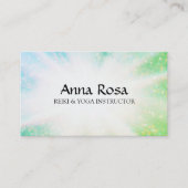 ** Energy Bursts Rays Healing Sparkles Reiki Visitekaartje (Voorkant)