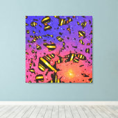 Energy Code 20CO24 - Stretched Canvas Print  (Insitu (Houten vloer))