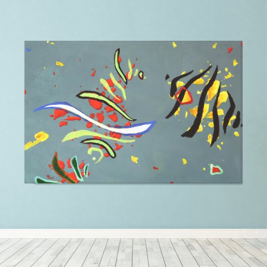 Energy Code DY325 Canvas Afdruk (Insitu (Houten vloer))