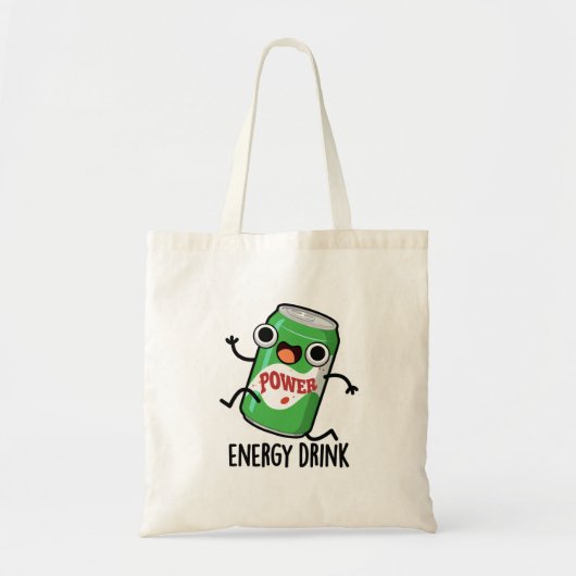Energy Drink Funny Energetic Drink Pun Tote Bag (Voorkant)