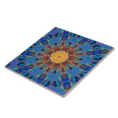 Energy mandala Ceramic Tile Tegeltje (Zijkant)