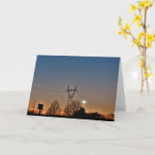 "Energy Park Power at Sunset" Get Well Kaart (Gele Bloem)