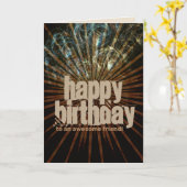 Energy Ray Bubbles Bonne carte d'anniversaire (Fleur jaune)