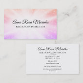 *~* Energy Rays Healing Bursts Sparkles Reiki Visitekaartje (Voorkant / Achterkant)