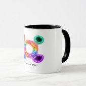Energy Ring Coffee Mug – Abstract Color Circle Des (Devant droit)