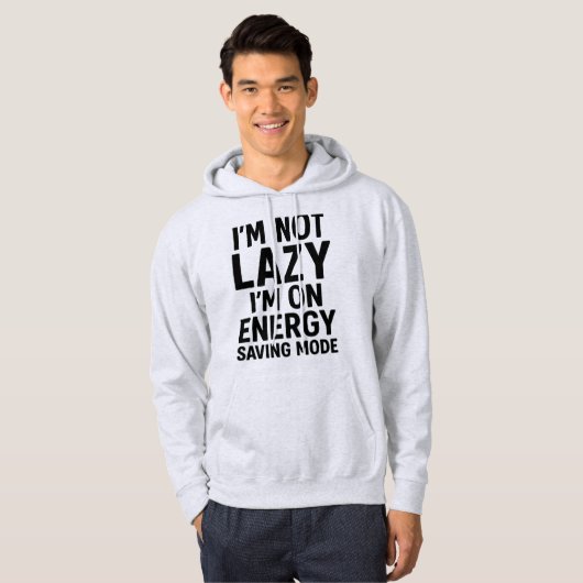 Energy Saving Mode – Funny Hoodie for Chill Days (Voorkant volledig)