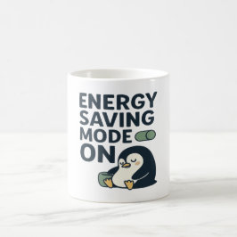 Energy saving Mode on- Cute penguin design Koffiemok