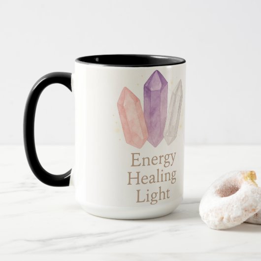 Energy Stones en innerlijke gloed Mok (Met donut)