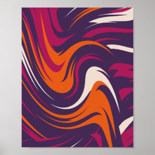Energy Swirl - Kleuren in constante beweging Poster