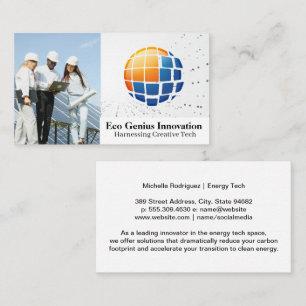 Energy Tech-Logo Zonnepanelen Visitekaartje