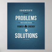 Energy To Solutions - Impression d'art de 8 po x 1 (Devant)