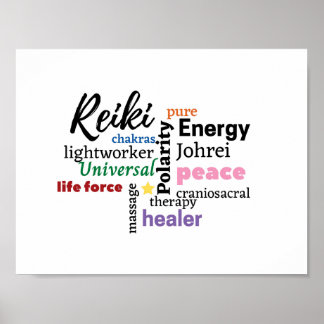 Energy Worker en Massage Therapeut Wall Art Poster