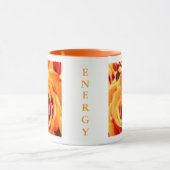Energy Yellow Roses 11oz Two-Tone Mug Orange Mok (Midden)