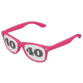 Enfant 40E ANNIVERSAIRE DE LA TÊTE FÊTE ROSE Lunettes de  (Angle)