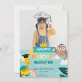 Enfant animal Faire-part de la photo de l'école ma (Devant)