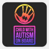 Enfant Autisme À Bord Sticker (Devant)