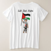 Enfant avec le drapeau de Keffiyeh Palestine (Design dos)