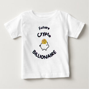 Enfant, bébé, t-shirt enfant drôle crypto