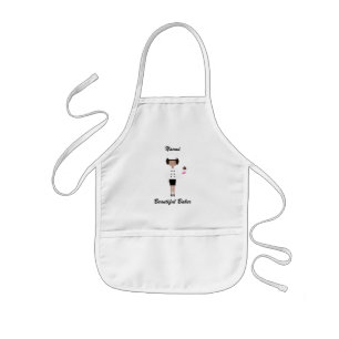 Enfant Bel Afro-américain de tablier de Baker