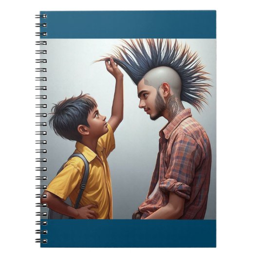 Enfant Curieux & Cahier Mohawk (Devant)